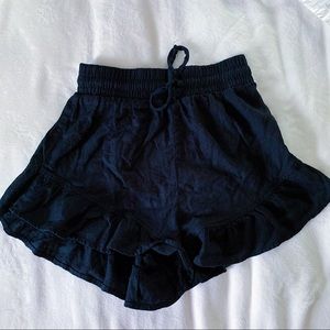 Black flowy shorts